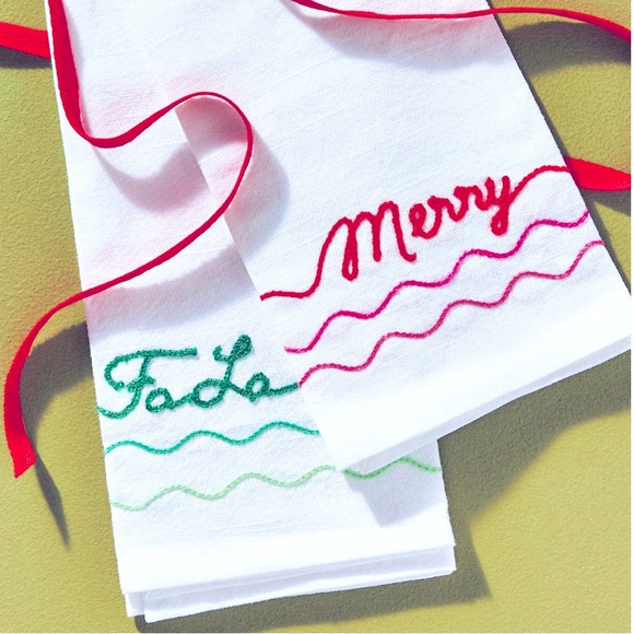 Festive Hand Towels set of 2 - Picture 1 of 7